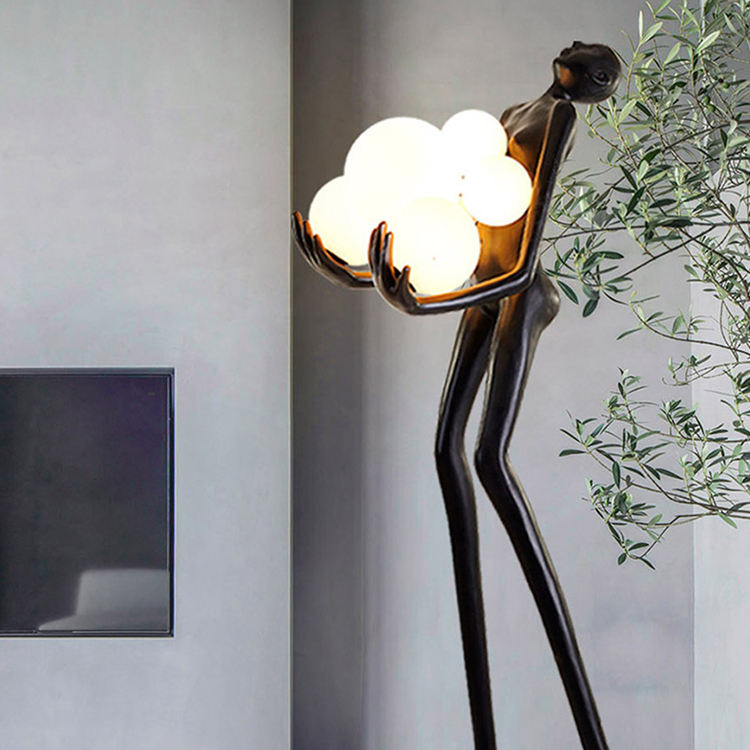 Sculpture with Frosted Lights