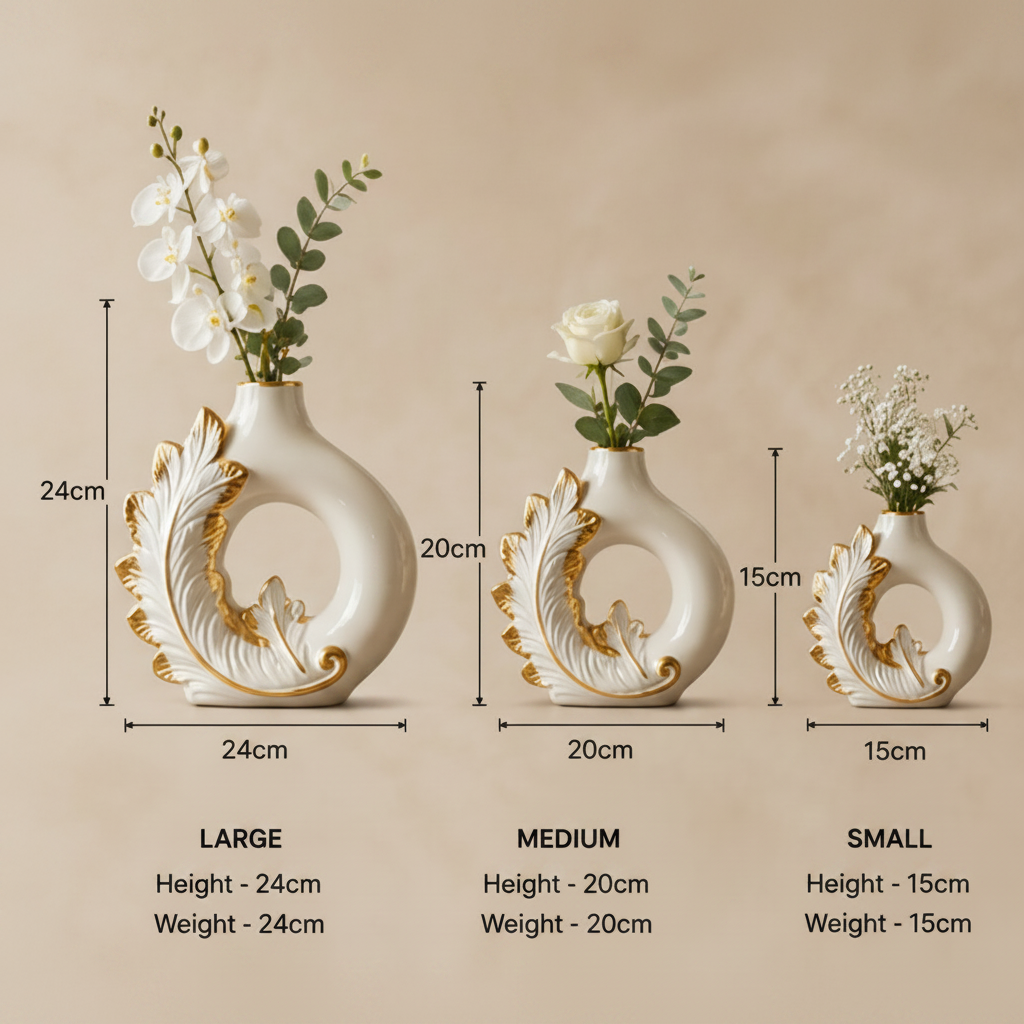 Feather Loop Vase Set