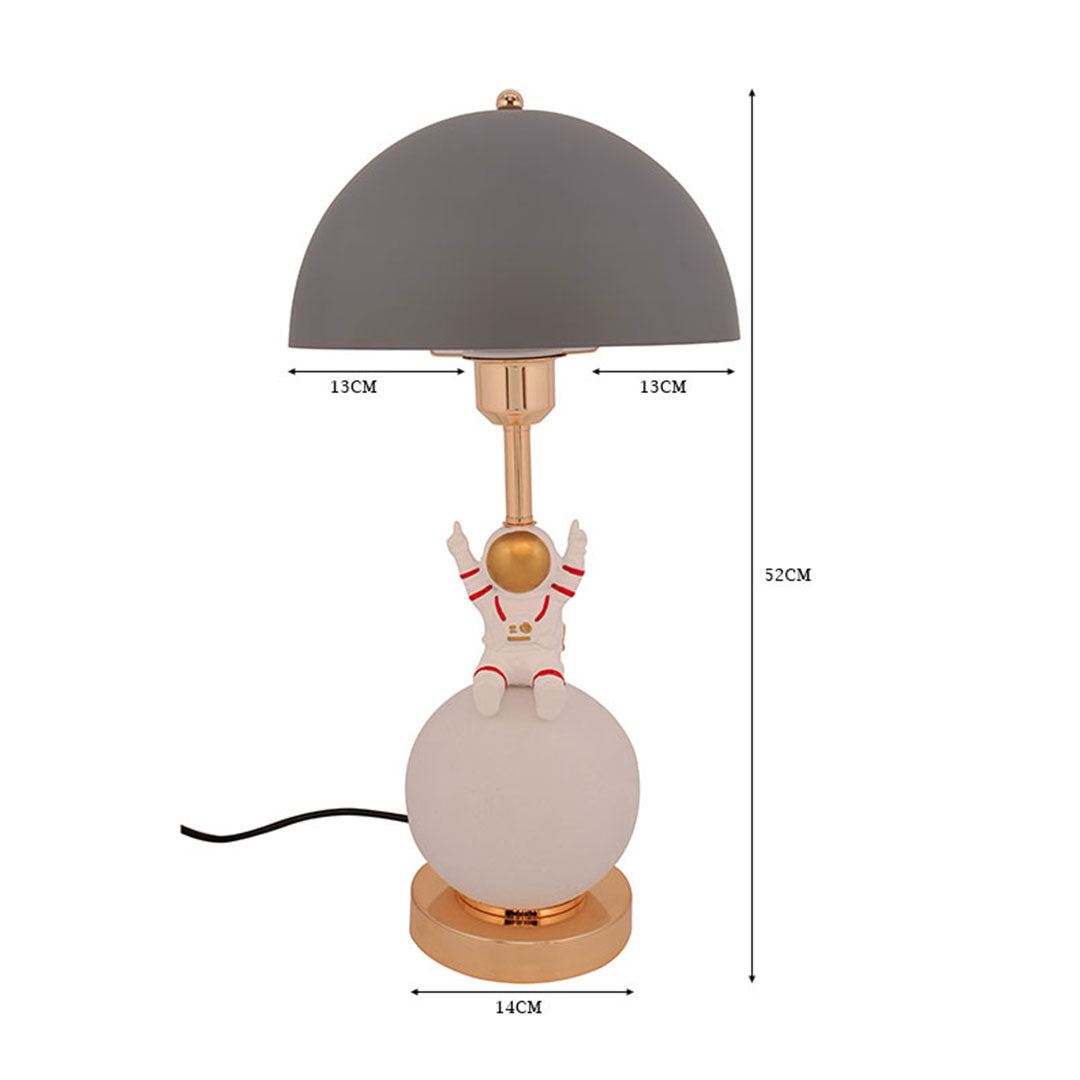 Astronaut Table Lamp with Dome Shade