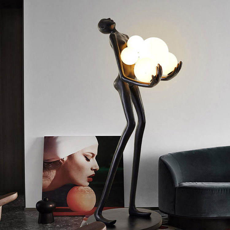 Sculpture with Frosted Lights