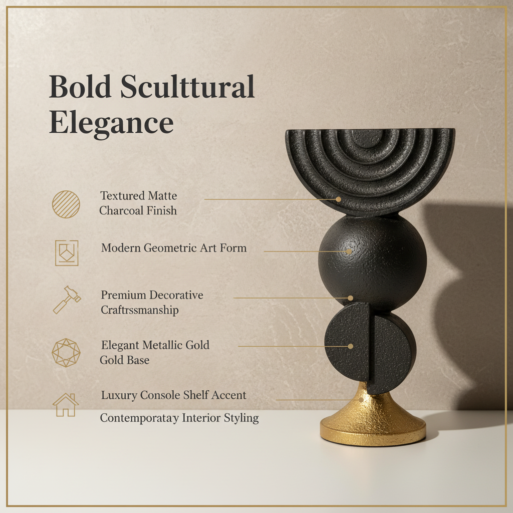 Bold Monarc Orbital Sculpture Showpiece