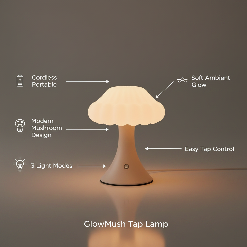 GlowMush Tap Lamp