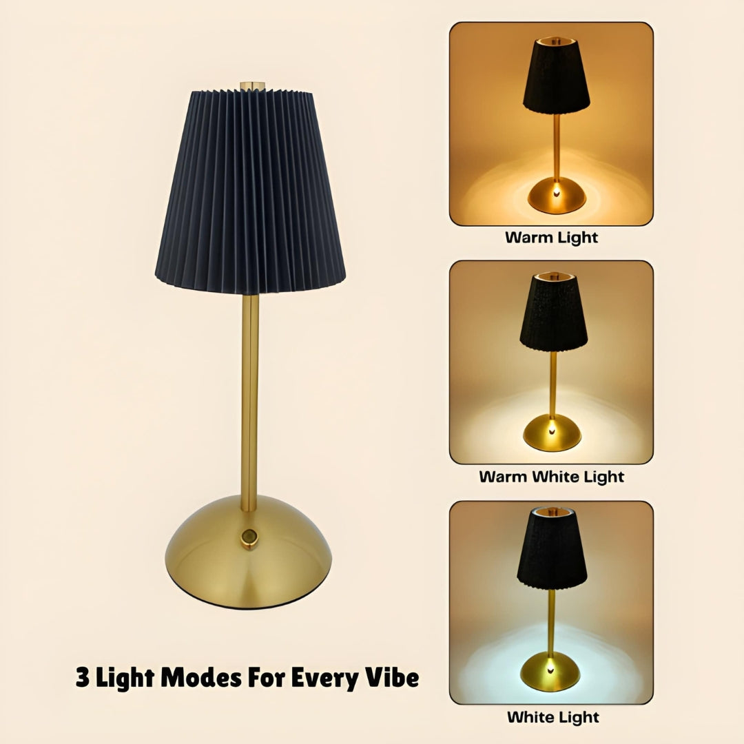 LuxeGlow Tap Lamp – Matte Black Edition