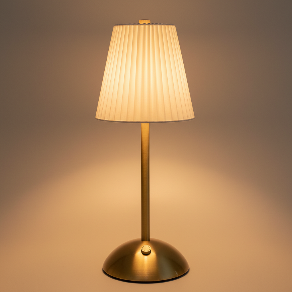 LuxeGlow Tap Lamp – Classic Cream Edition