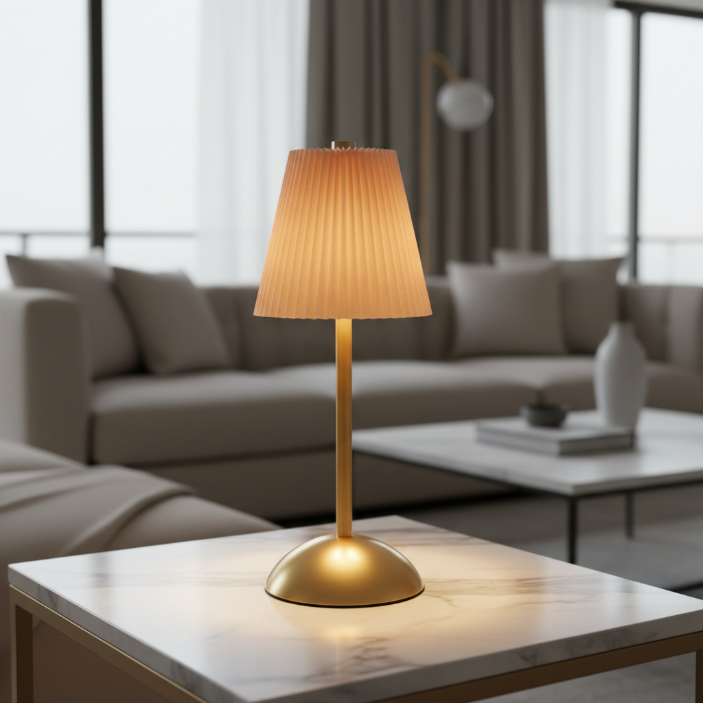 LuxeGlow Tap Lamp – Soft Orange Edition