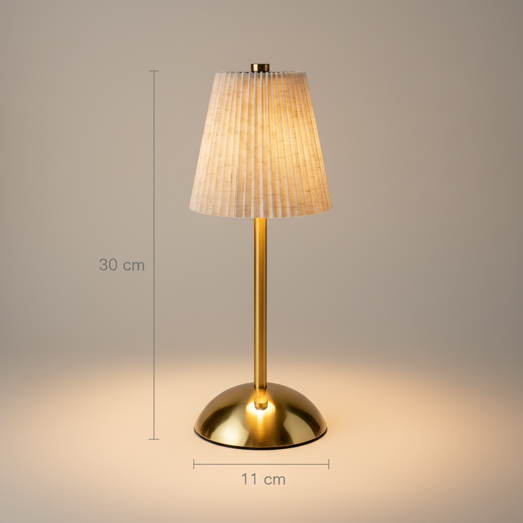 LuxeGlow Tap Lamp – Cream Speckled Edition