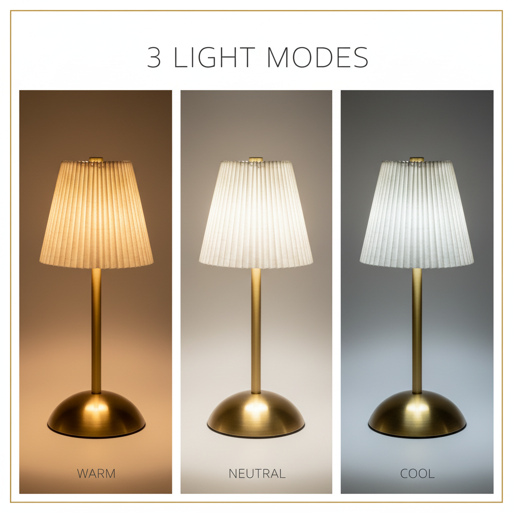 LuxeGlow Tap Lamp – Cream Speckled Edition