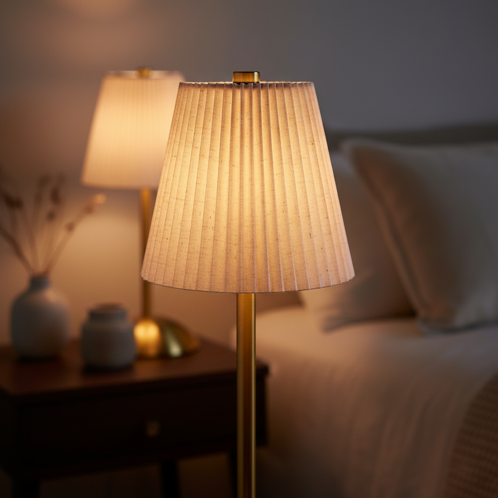 LuxeGlow Tap Lamp – Cream Speckled Edition