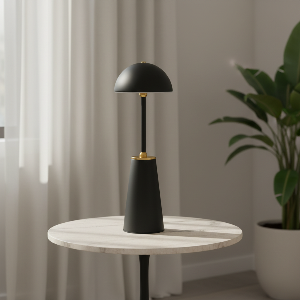 Aura Dome Lamp – Midnight Black