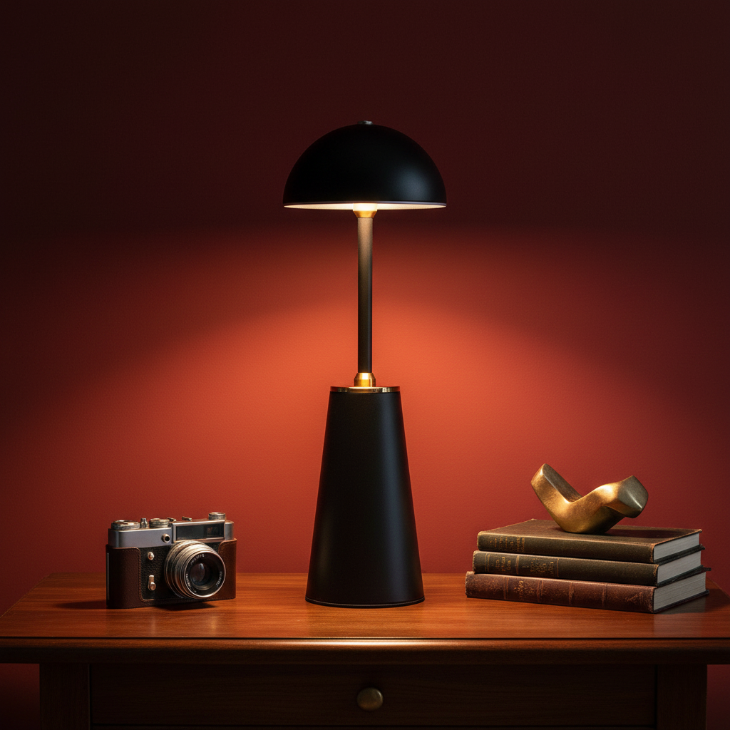 Aura Dome Lamp – Midnight Black
