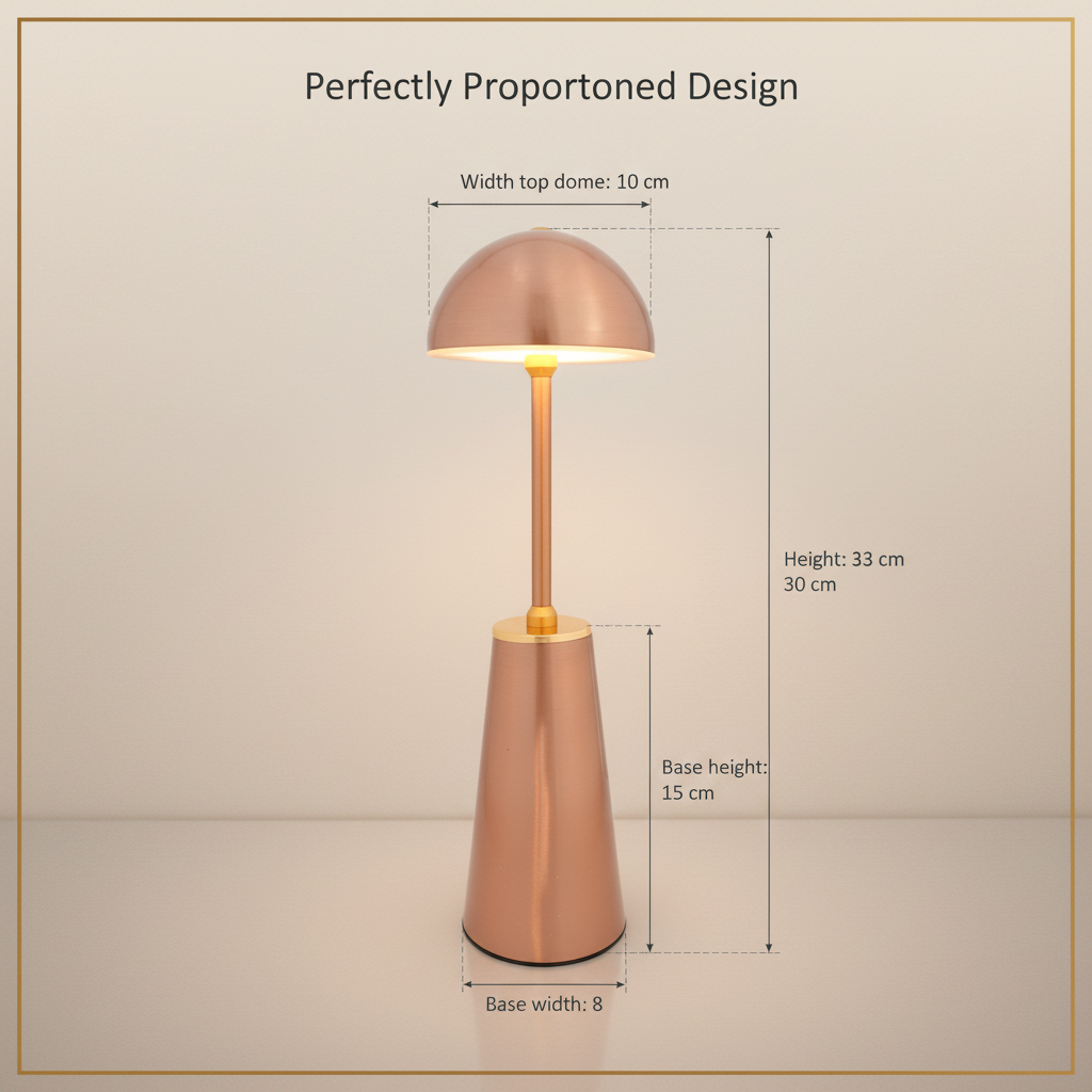Aura Dome Lamp – Rose Gold