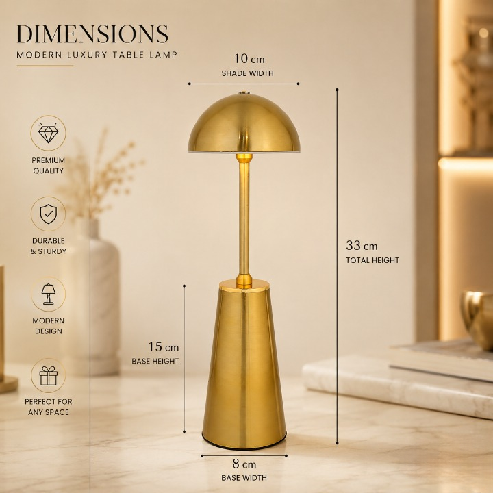 Aura Dome Lamp – Classic Gold