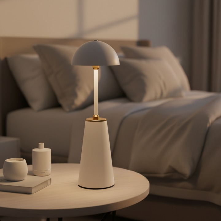 Aura Dome Lamp – Ivory White
