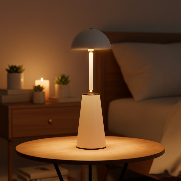 Aura Dome Lamp – Ivory White