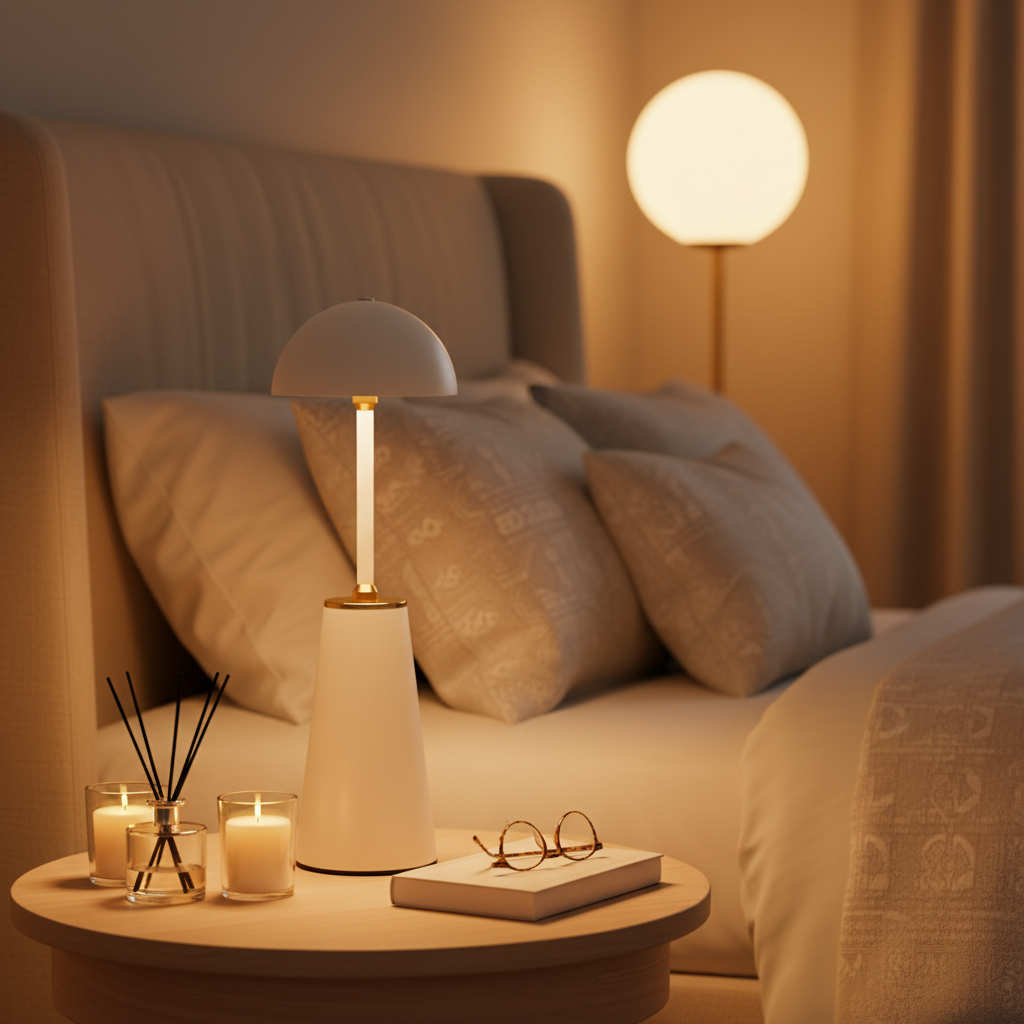 Aura Dome Lamp – Ivory White