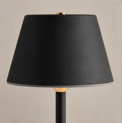 Cordless Black Touch Lamp – Minimalist Ambient
