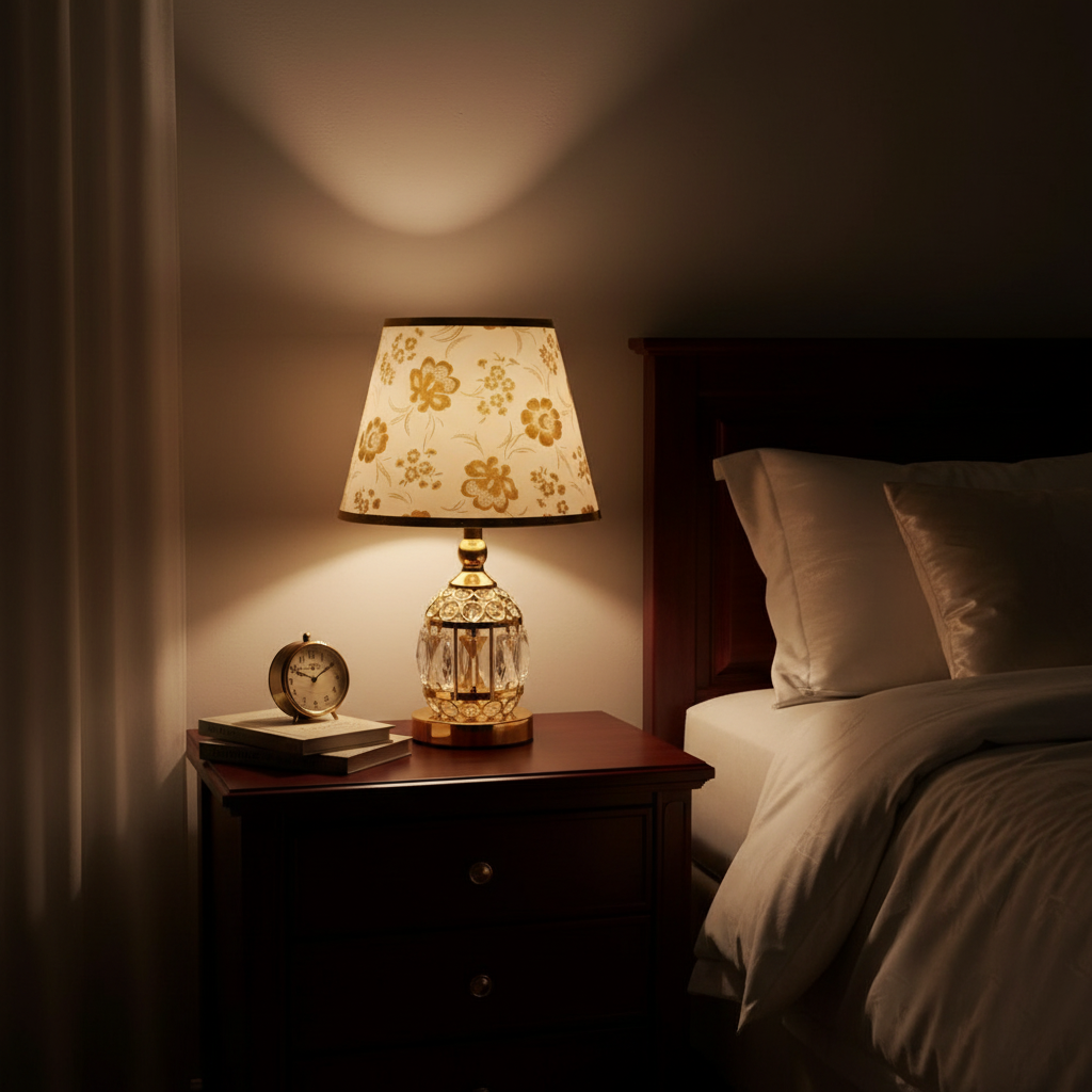 Modern Small Crystal Glass Table Lamp