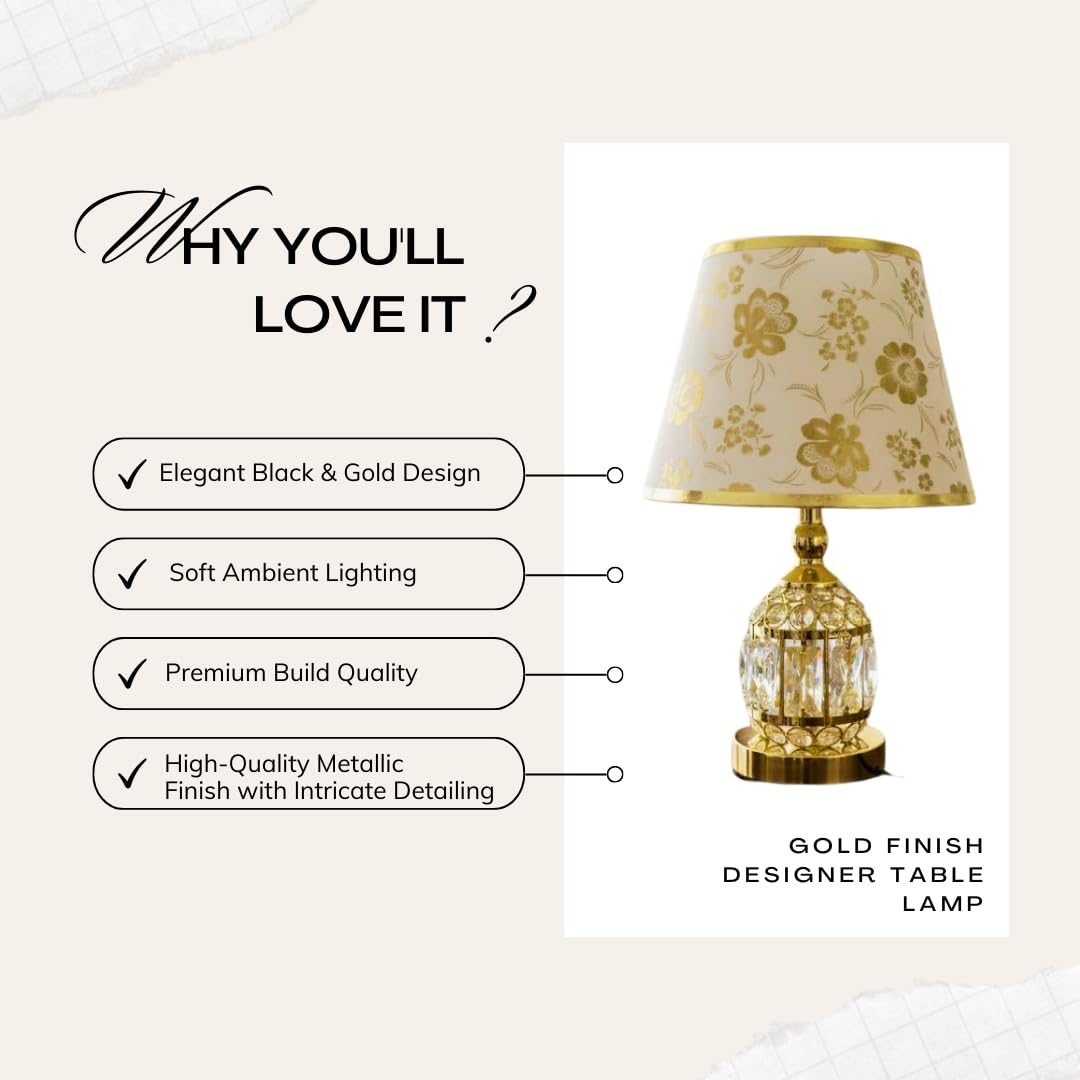 Modern Small Crystal Glass Table Lamp
