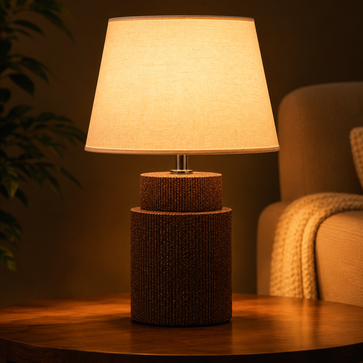 Lunara Glow Luxury Bedside Table Lamp