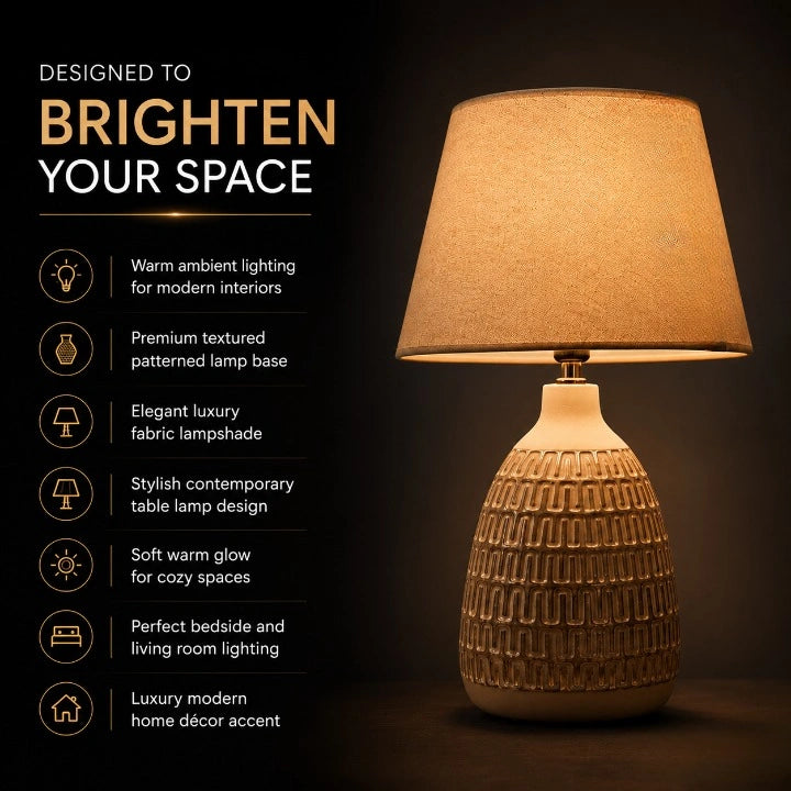 Lunara Luxe Textured Table Lamp