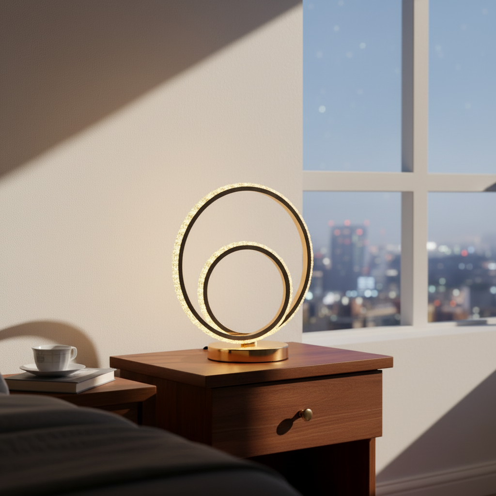 Double Ring LED Table Lamp