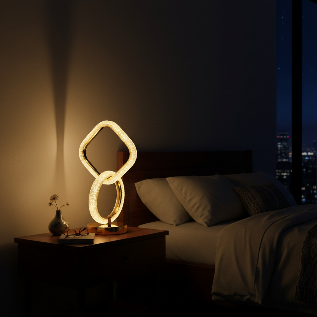Geometric Loop LED Table Lamp