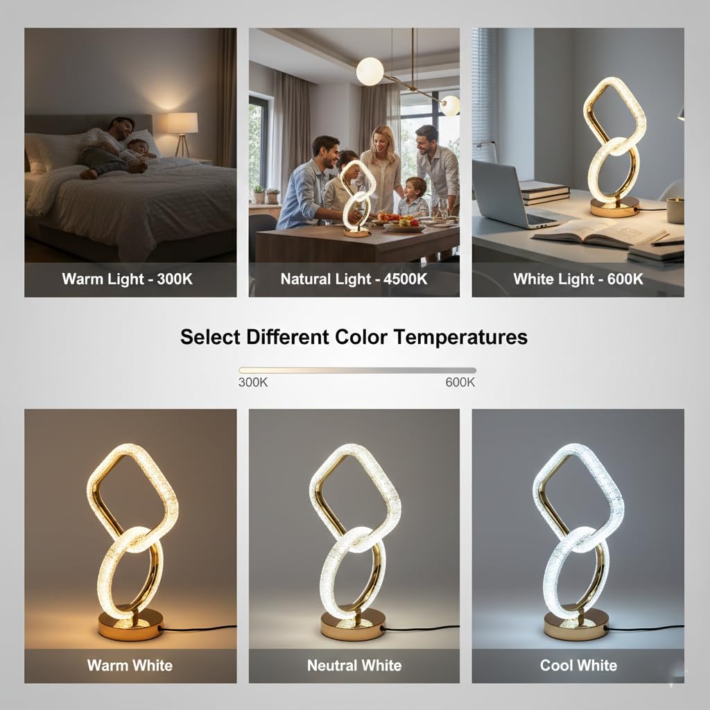 Geometric Loop LED Table Lamp