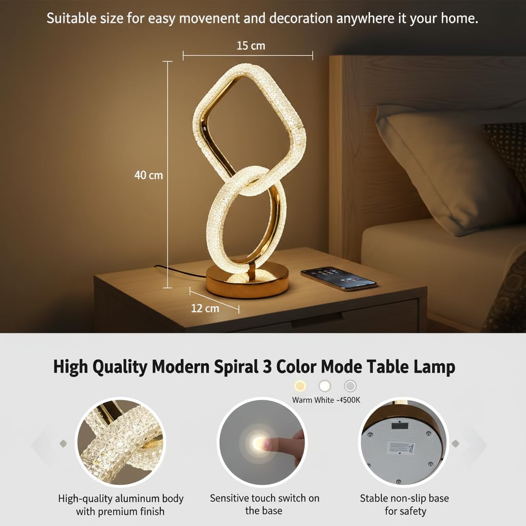 Geometric Loop LED Table Lamp