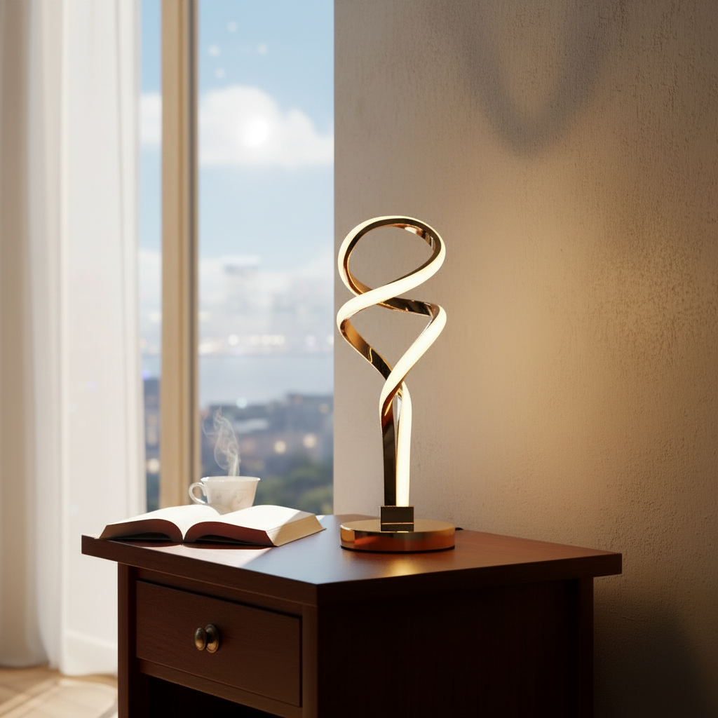 Radiant Twirl Led Lamp