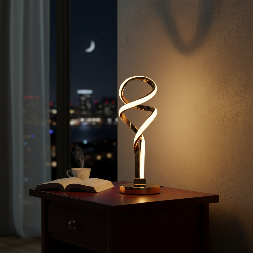 Radiant Twirl Led Lamp