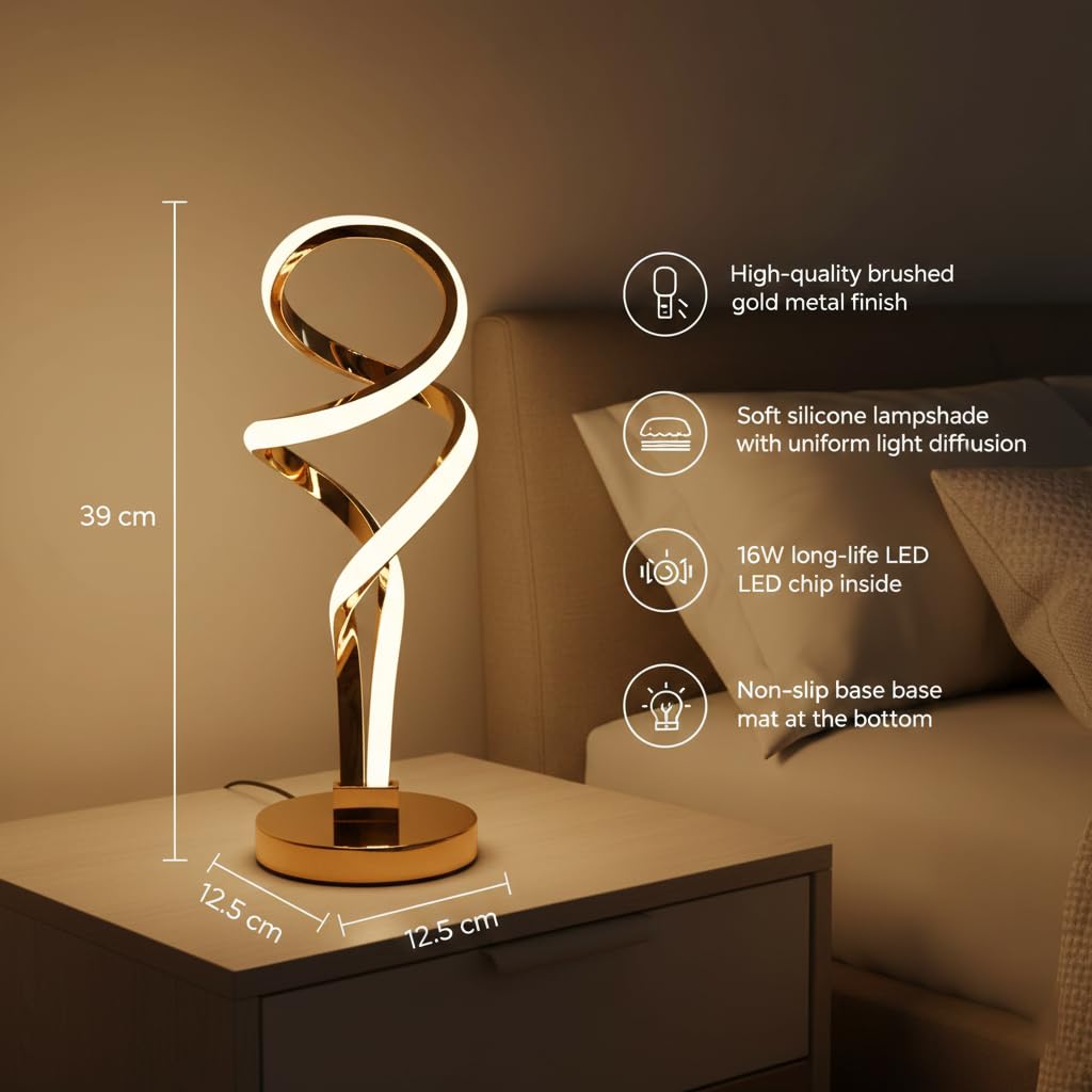 Radiant Twirl Led Lamp