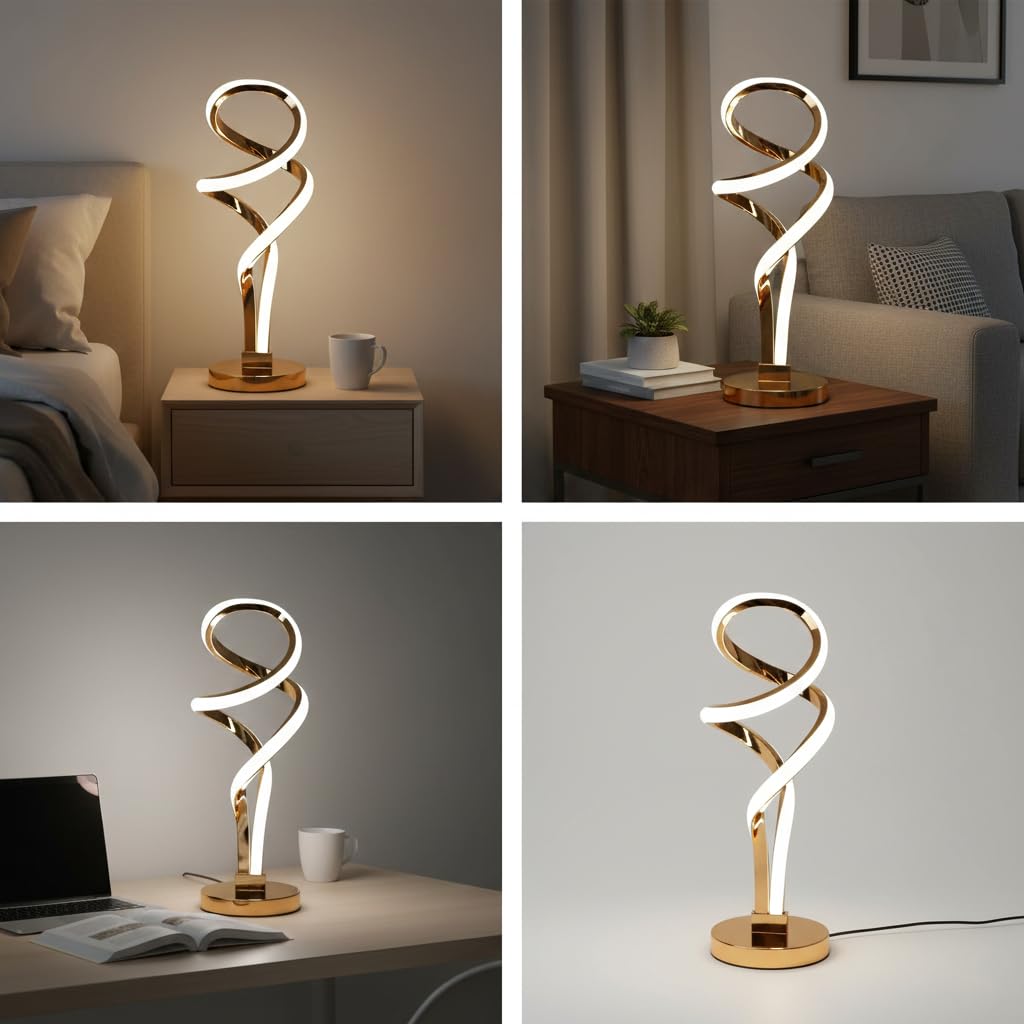 Radiant Twirl Led Lamp