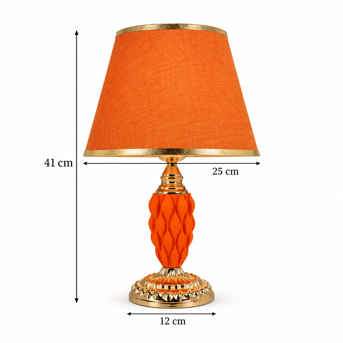 rust orange lamp
