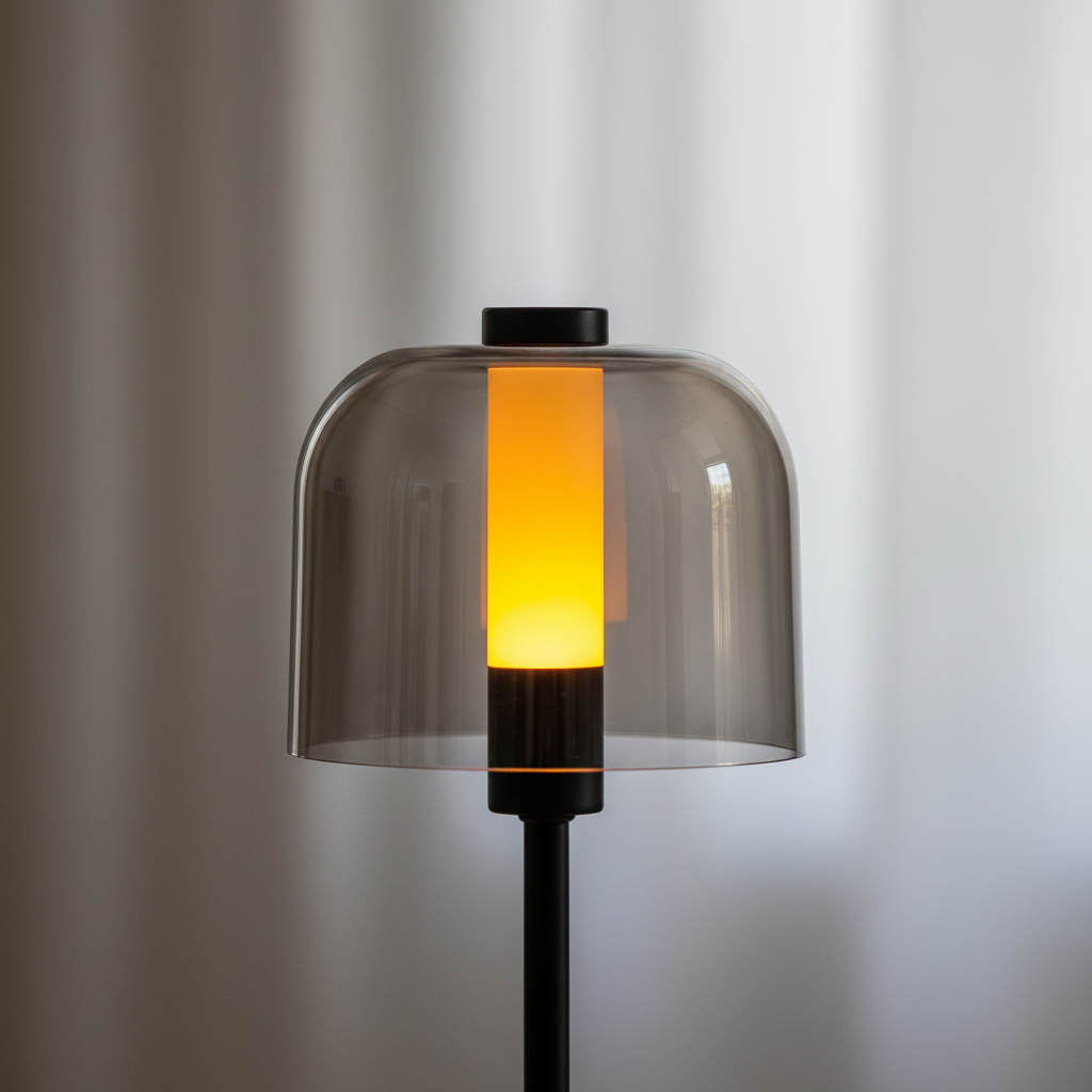 Luma Touch Cordless Dimmable Glass Table Lamp