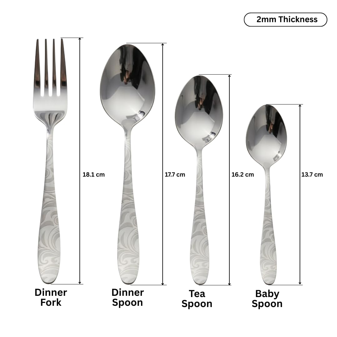 Lotus Design Stainless Steel Cutlery Set 24