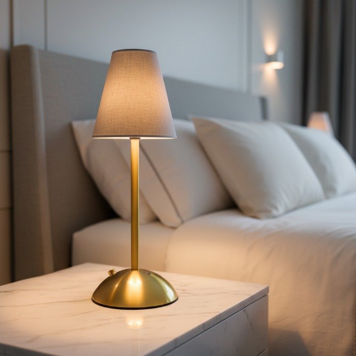 LuxeGlow Tap Lamp – Premium Metal Ambient