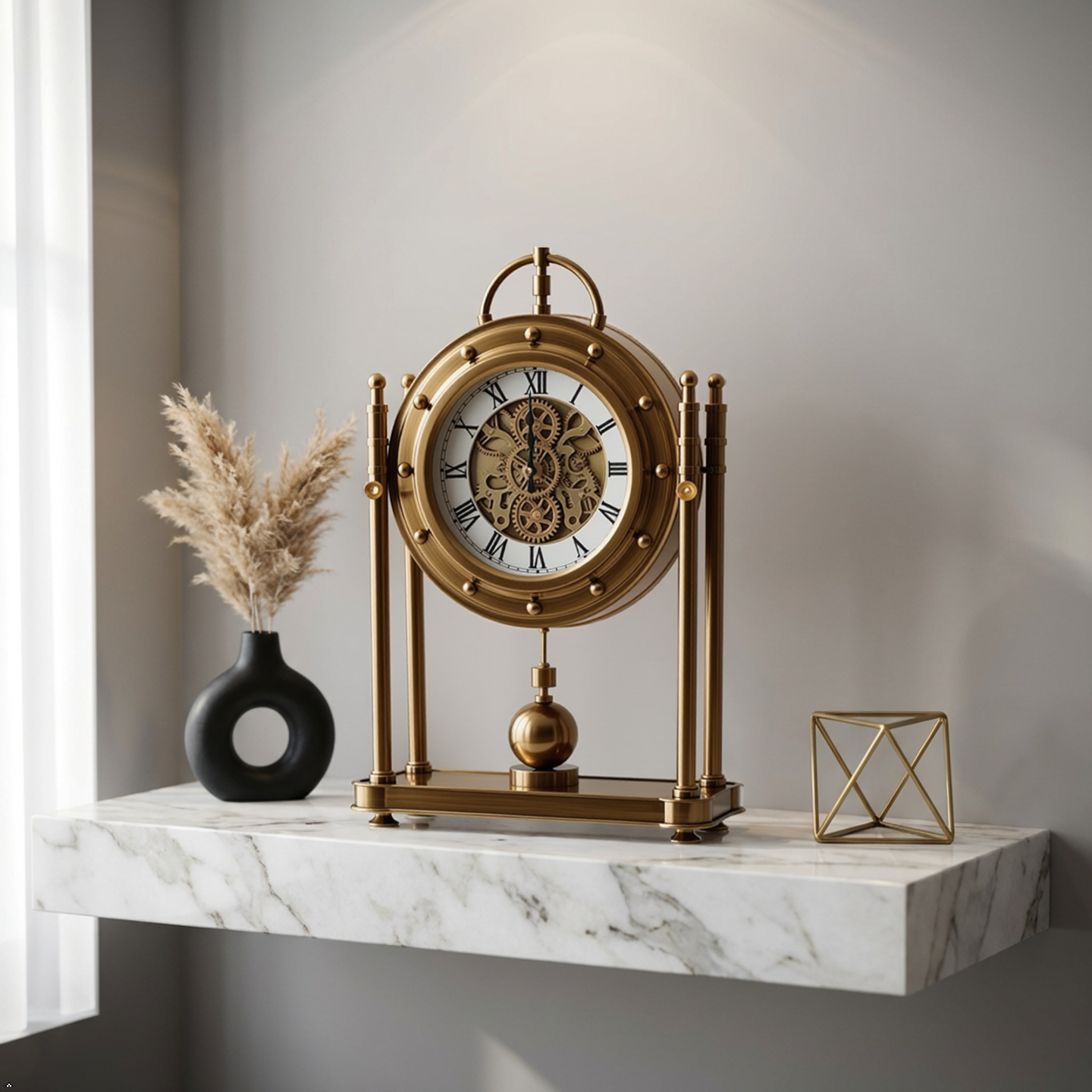 Metal Pocket Table Clock