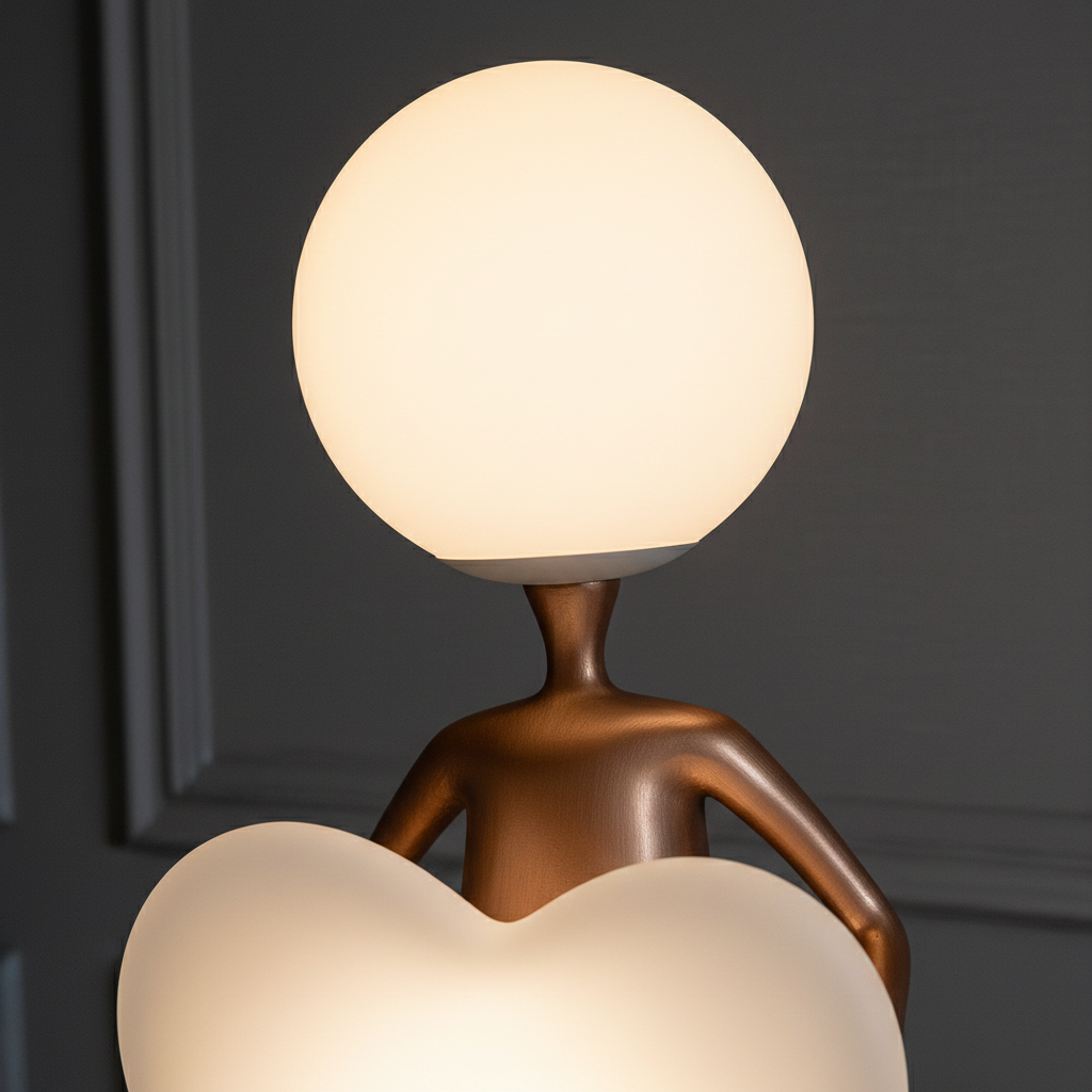 Aurelia Heart Sculpture Floor Lamp