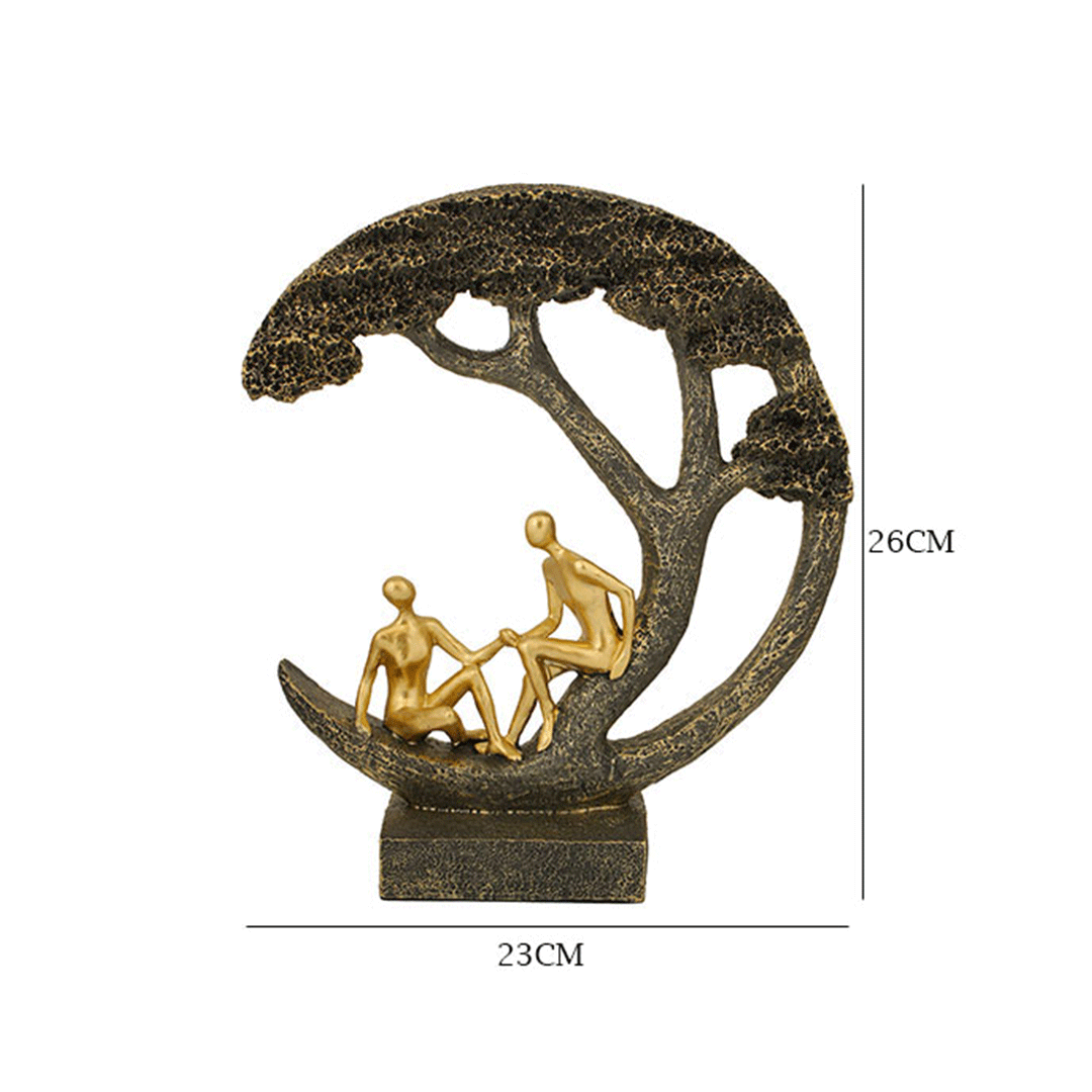 Family Tree Showpiece with Golden Figurines