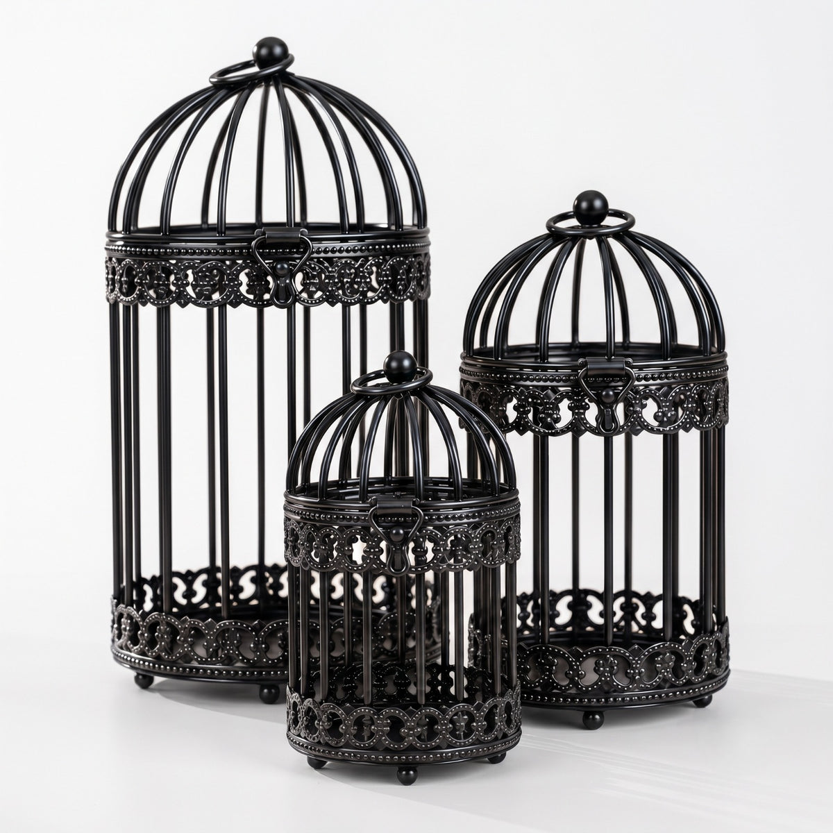 vintage metal candle holders
