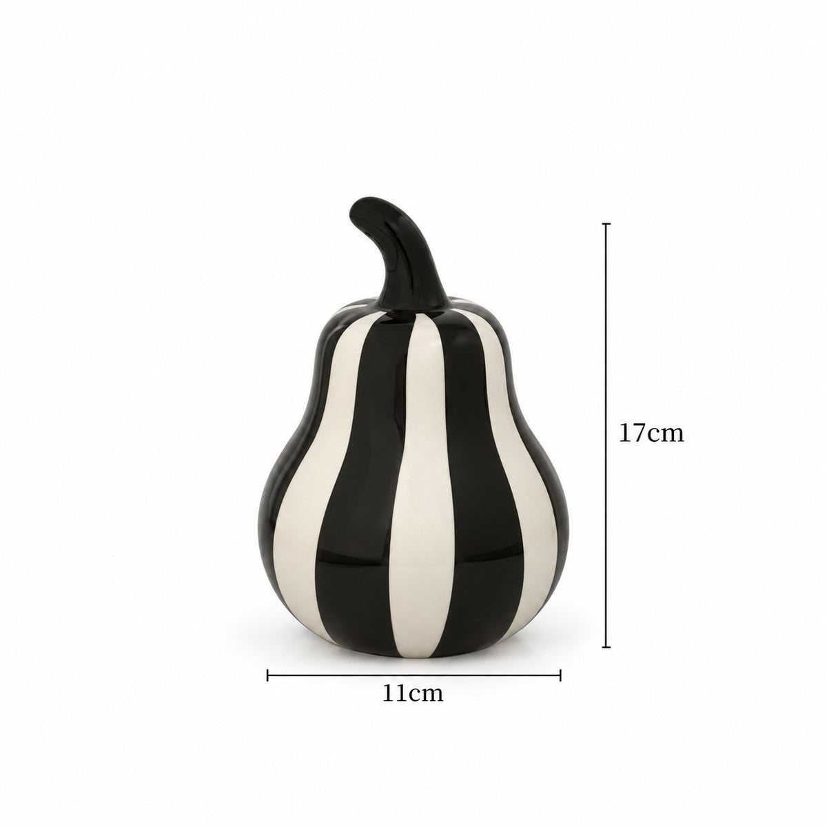 Monochrome Pear Decor Pair