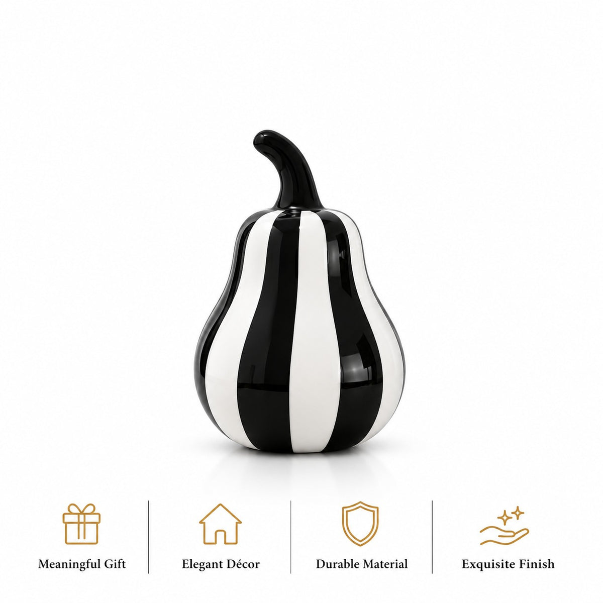 Monochrome Pear Decor Pair