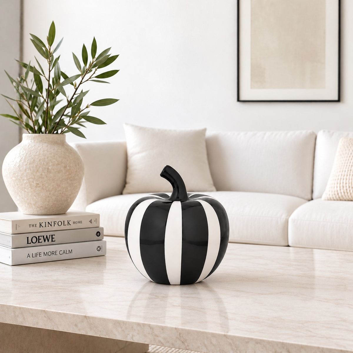 Monochrome Apple Décor Duo