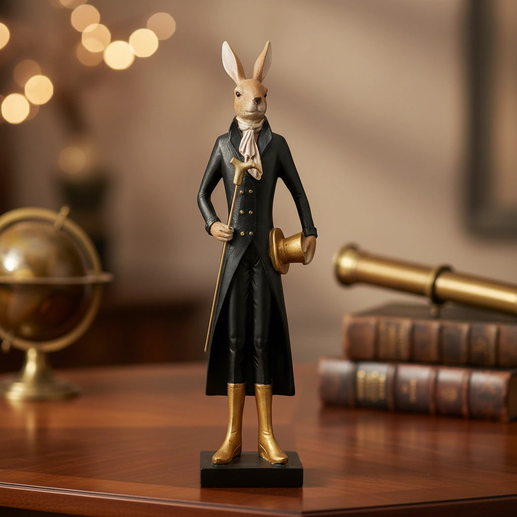 Royal Rabbit Gentleman Sculpture