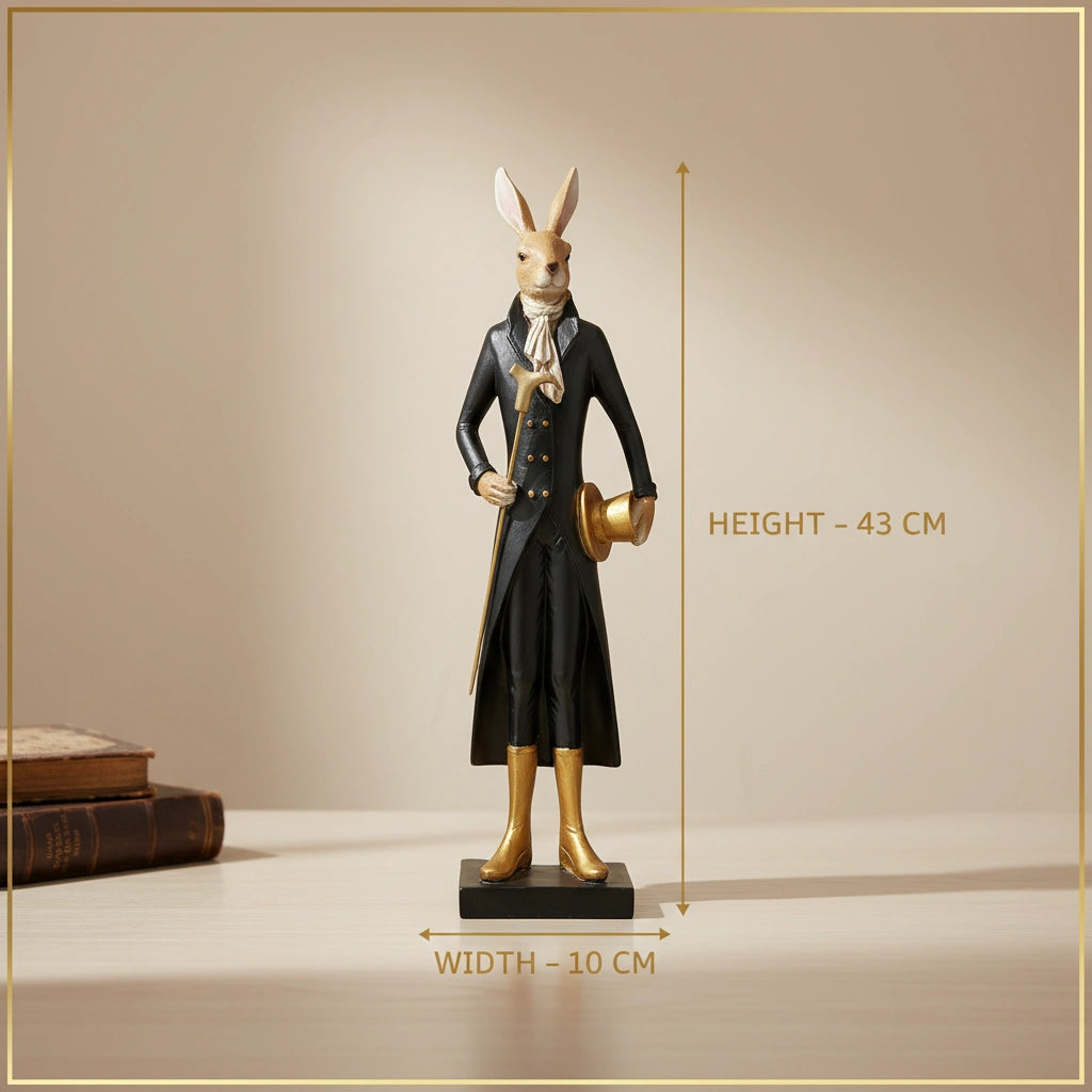 Royal Rabbit Gentleman Sculpture