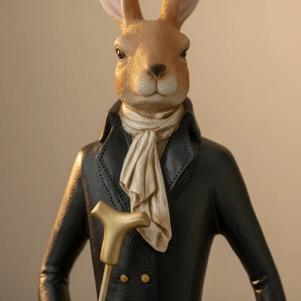 Royal Rabbit Gentleman Sculpture
