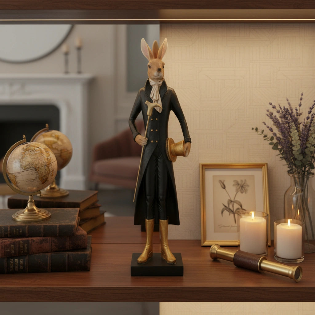 Royal Rabbit Gentleman Sculpture