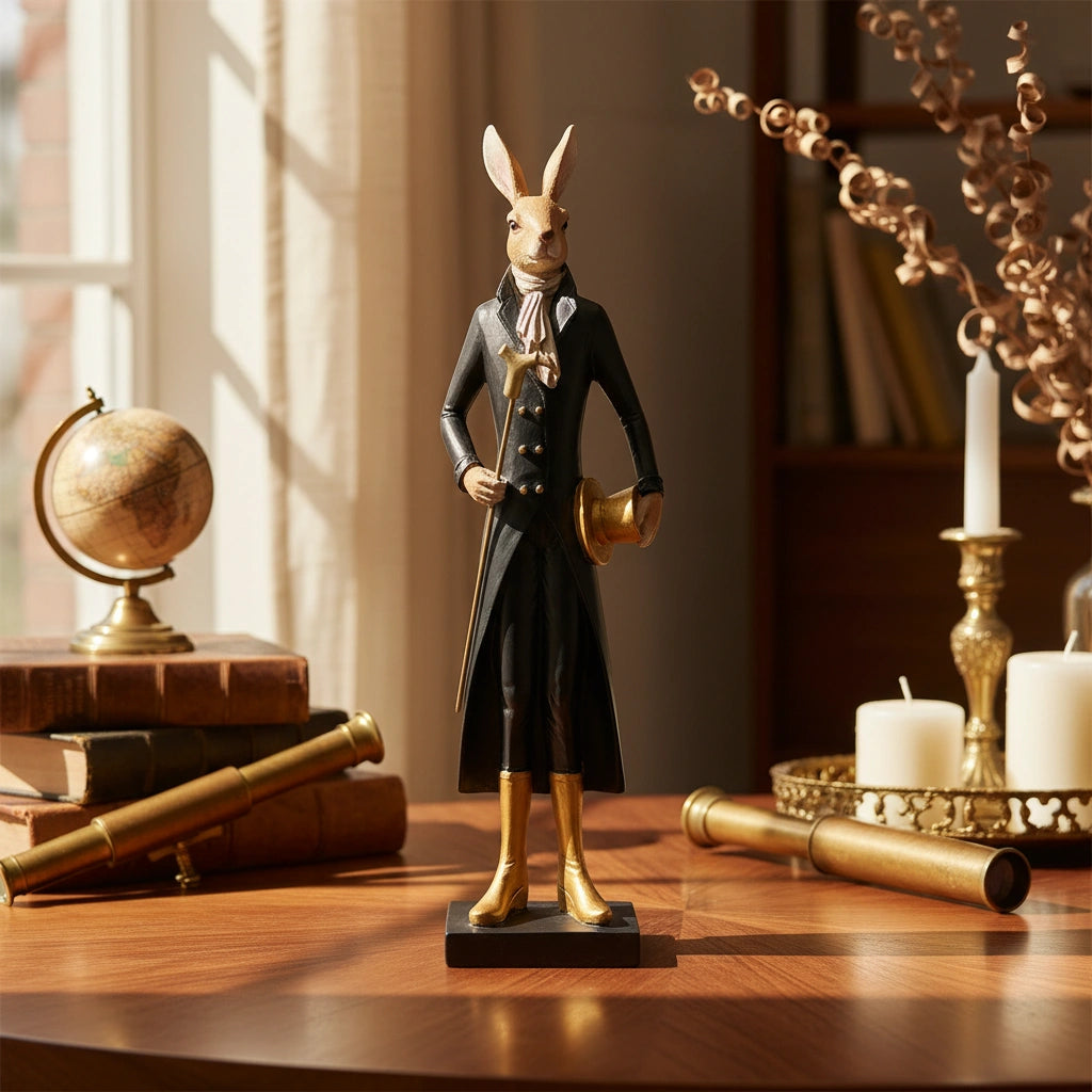 Royal Rabbit Gentleman Sculpture