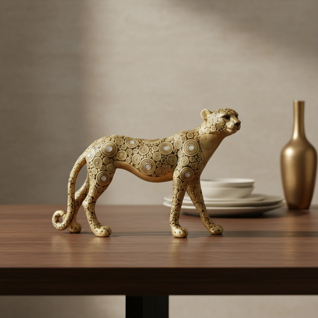 Regal Orbit Leopard Showpiece