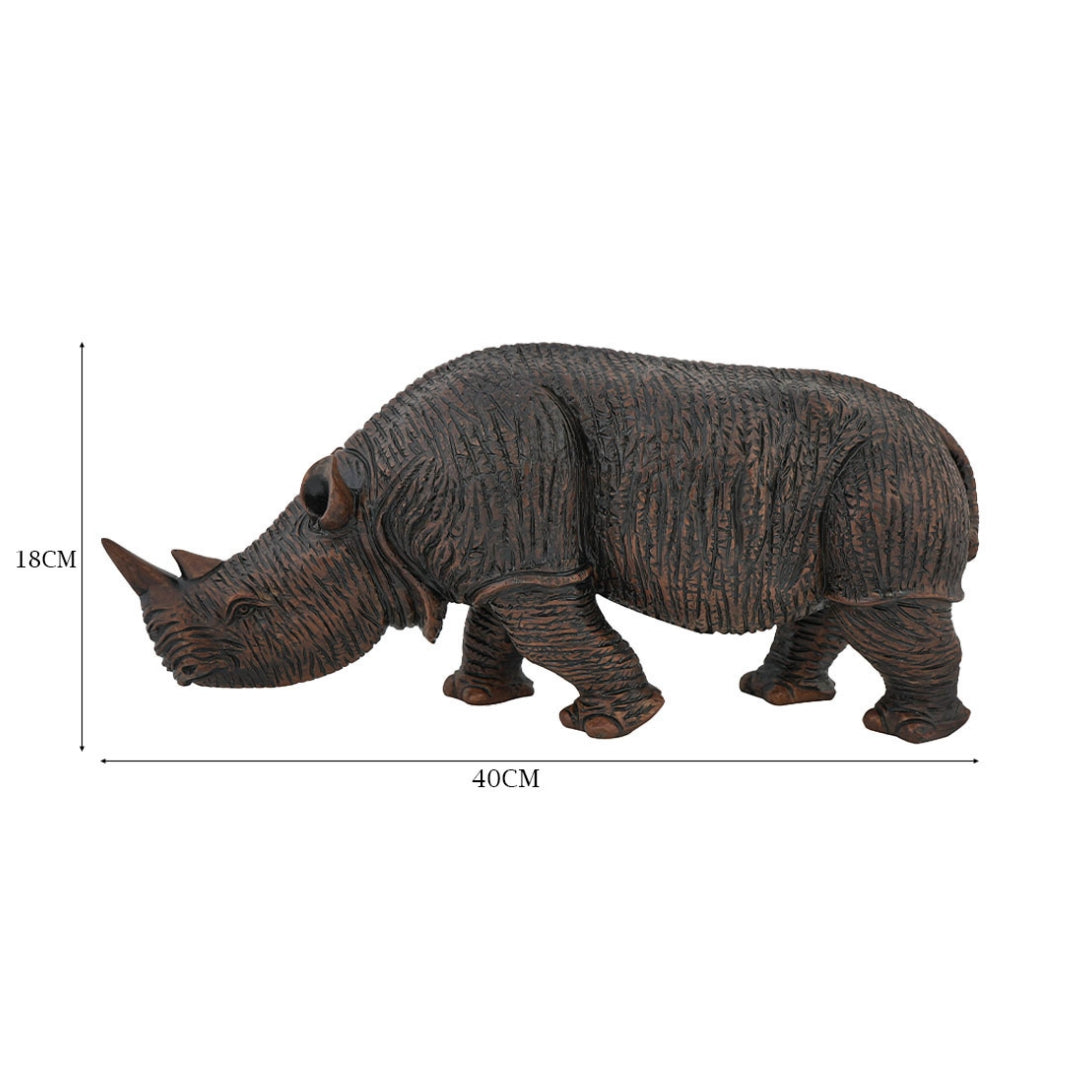 Safari Luxe Rhino Decor